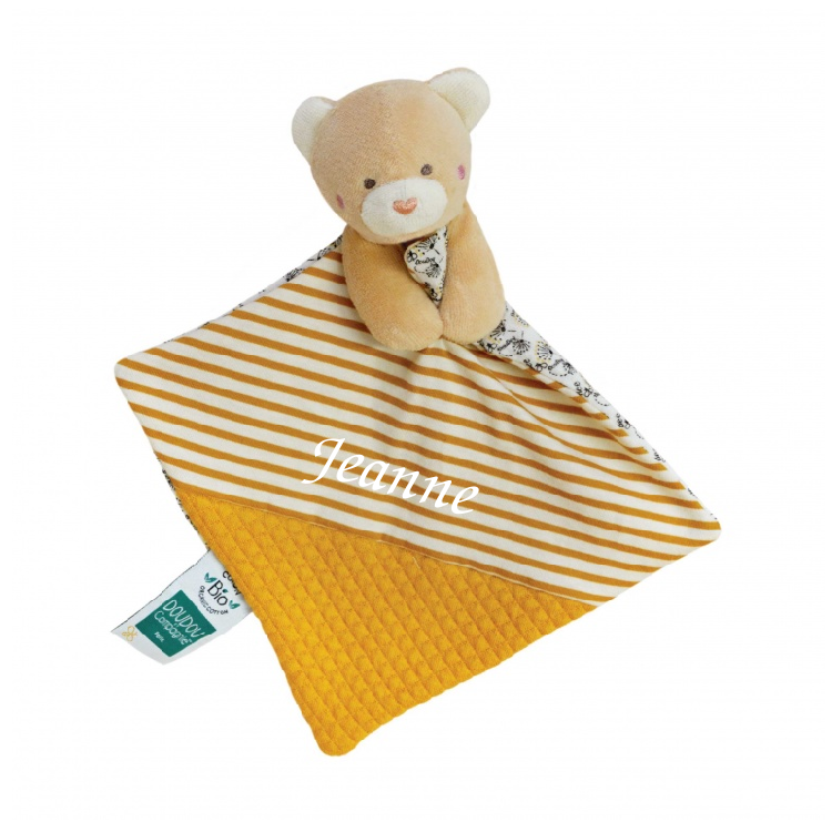  - organic cotton - comforter yellow bear 20 cm 